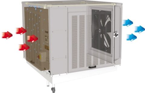 View of Evaporative Cooling Systems - Too Hot Climate Systems
